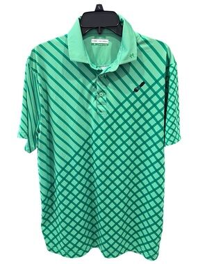 Fore Fathers Green Turf Dad Golf Polo Shirt Size Medium